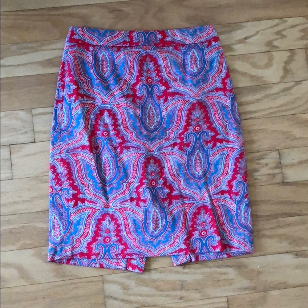J. Crew Factory Printed Pencil Skirt